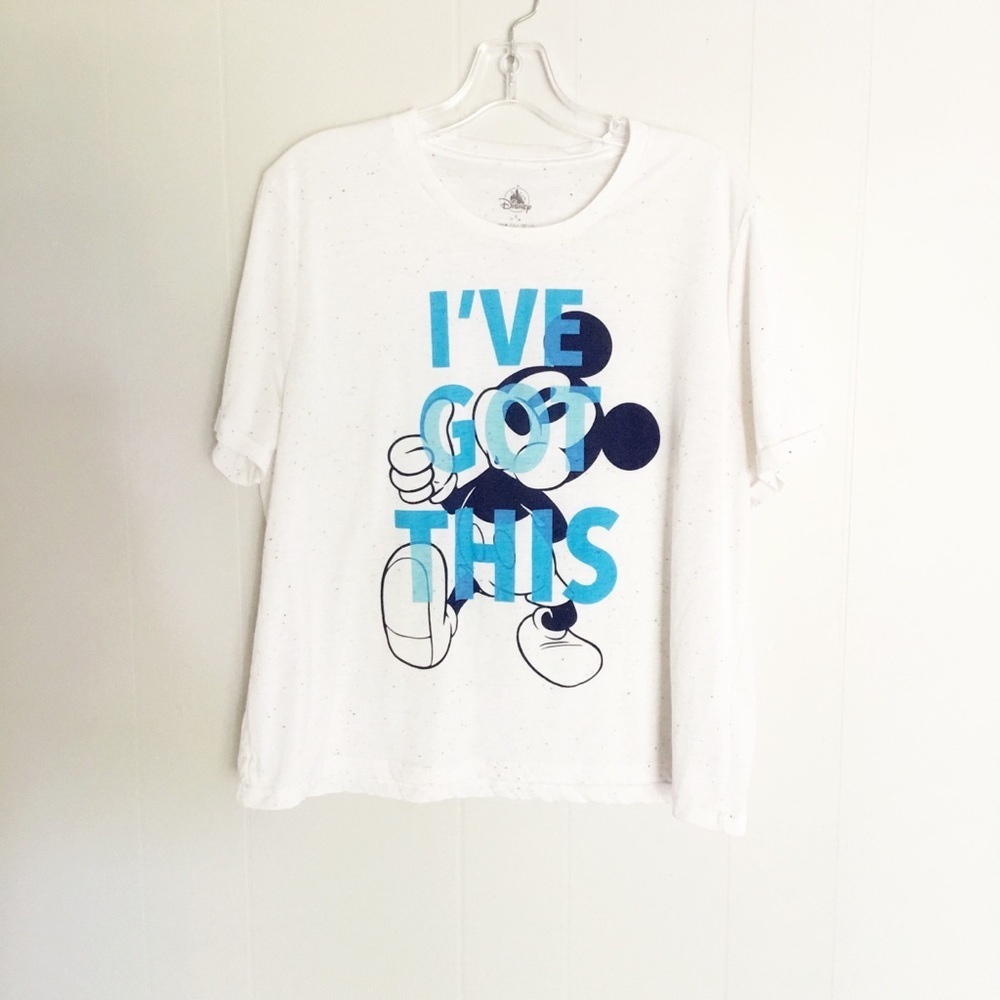 Disney Mickey Shirt Top Size XL Blue White